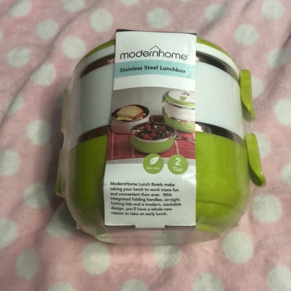 ModernHome 2-Tier Stainless Steel Lunchbox - Picture 3 of 4